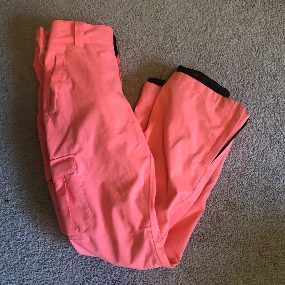 Aperture coral pink snow pants